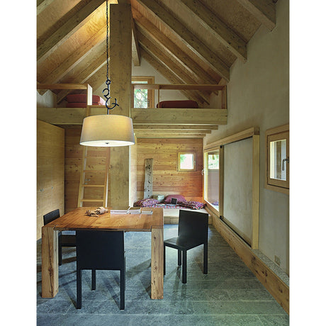 Argi 3 Light Pendant Light – Brown Oxide With Taupe Shades