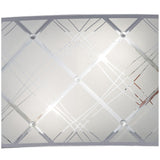 Aries 2 Light Glass Wall Light - Polished Chrome