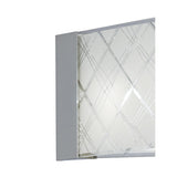 Aries 5 Light Glass Linear Suspension Light - Polished Chrome