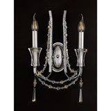 Armand 2 Light Crystal Wall Light - Polished Chrome