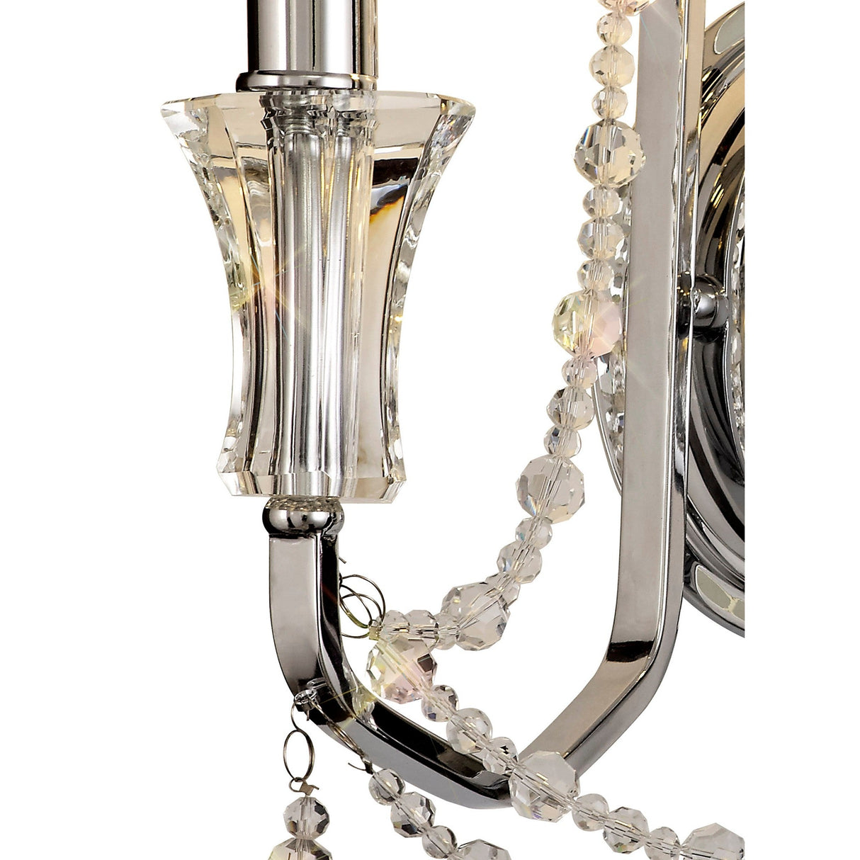 Armand 2 Light Crystal Wall Light - Polished Chrome