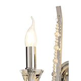Armand 2 Light Crystal Wall Light - Polished Chrome