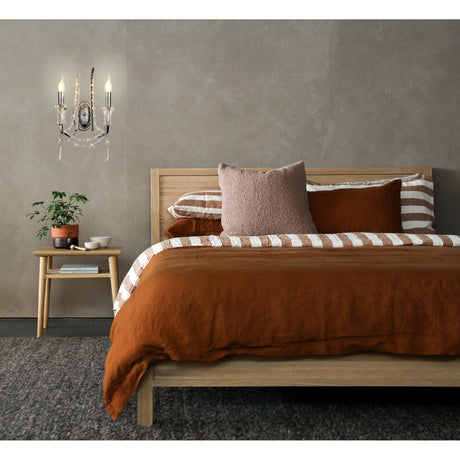 Armand 2 Light Crystal Wall Light - Polished Chrome