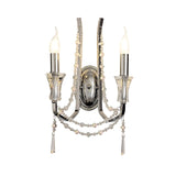 Armand 2 Light Crystal Wall Light - Polished Chrome