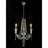 Armand 52cm 3 Light Crystal Chandelier - Polished Chrome