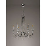 Armand 65cm 6 Light Crystal Chandelier - Polished Chrome