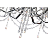 Armand 65cm 6 Light Crystal Chandelier - Polished Chrome