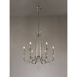 Armand 65cm 6 Light Crystal Chandelier - Polished Chrome