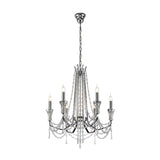 Armand 65cm 6 Light Crystal Chandelier - Polished Chrome