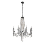 Armand 85cm 8 Light Crystal Chandelier - Polished Chrome