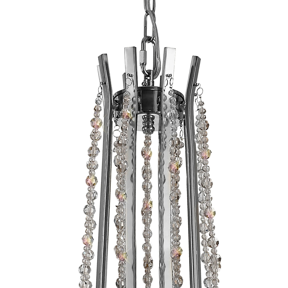 Armand 85cm 8 Light Crystal Chandelier - Polished Chrome