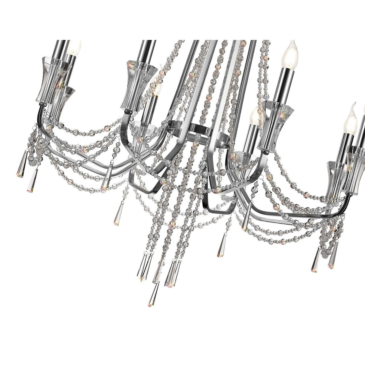 Armand 85cm 8 Light Crystal Chandelier - Polished Chrome