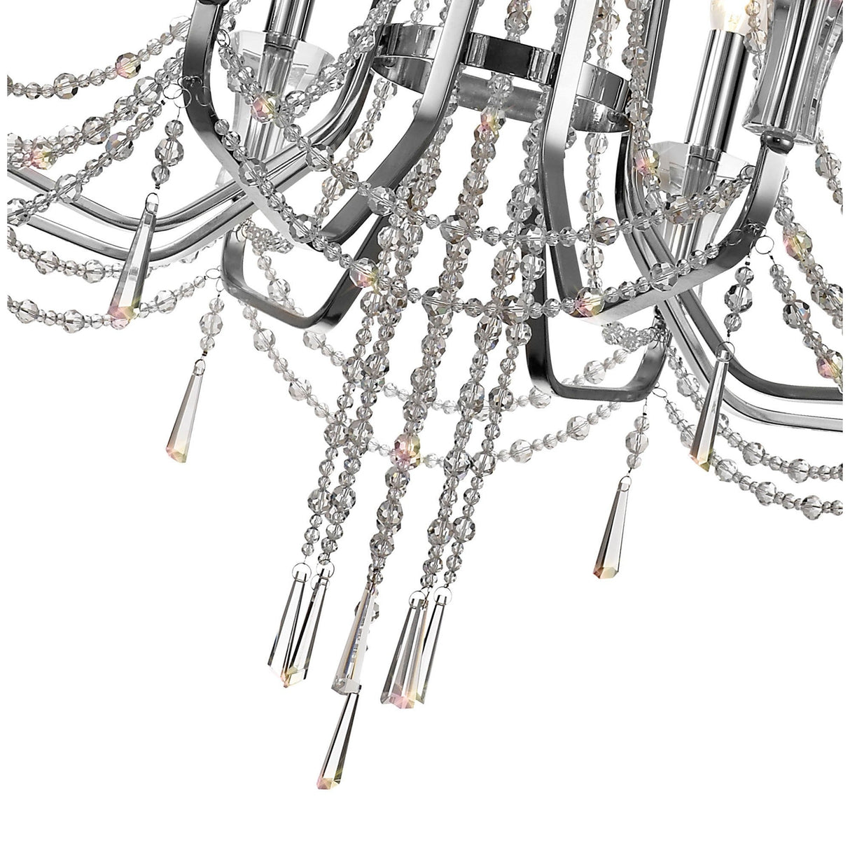 Armand 85cm 8 Light Crystal Chandelier - Polished Chrome