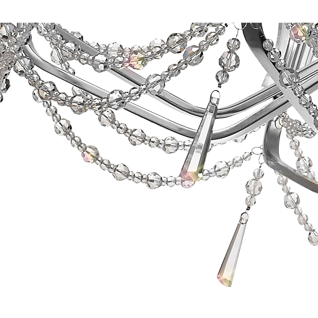 Armand 85cm 8 Light Crystal Chandelier - Polished Chrome