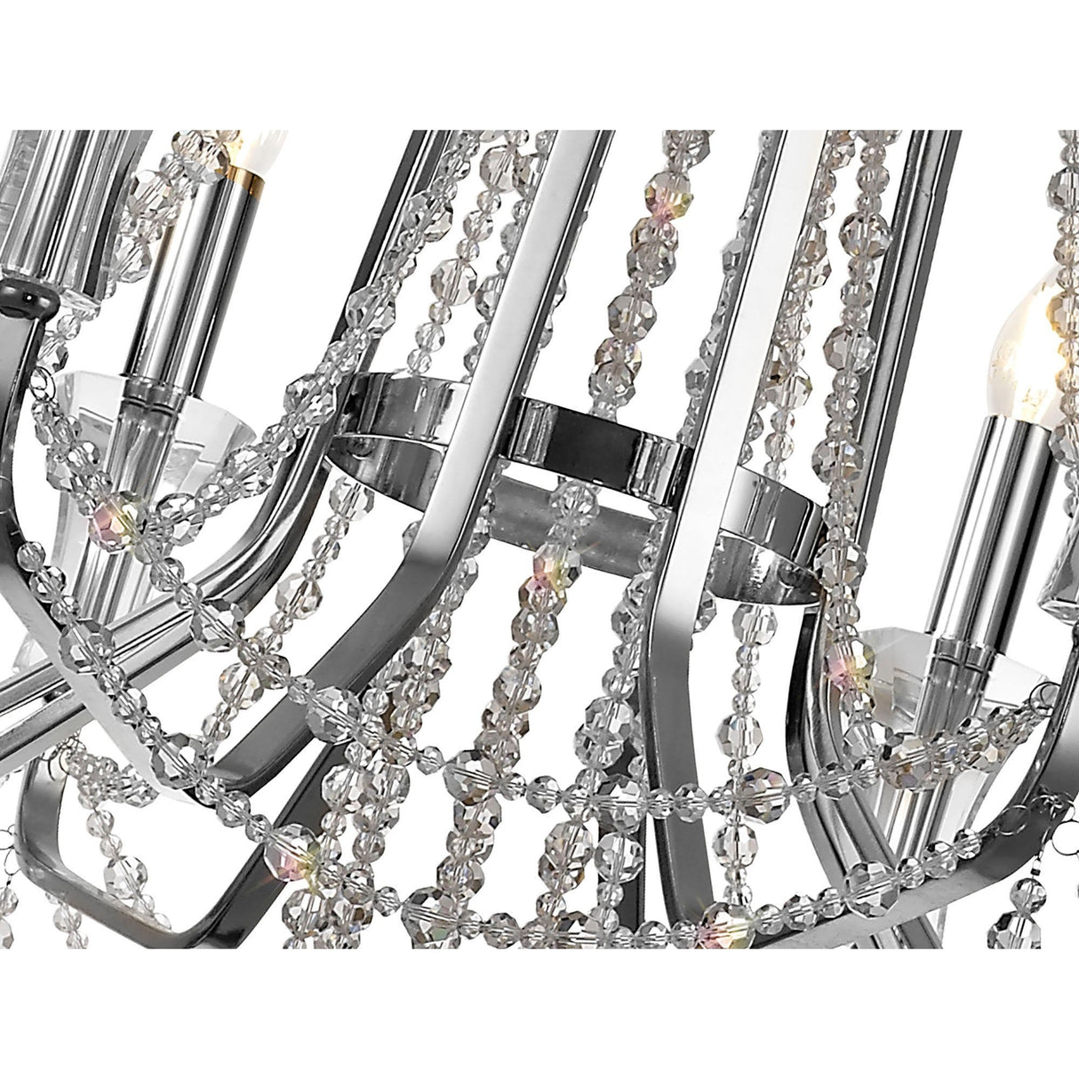 Armand 85cm 8 Light Crystal Chandelier - Polished Chrome