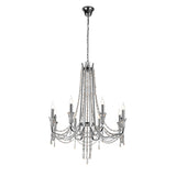 Armand 85cm 8 Light Crystal Chandelier - Polished Chrome