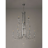 Armand 85cm 12 Light Crystal Chandelier - Polished Chrome