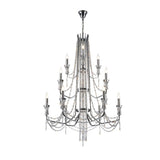 Armand 85cm 12 Light Crystal Chandelier - Polished Chrome