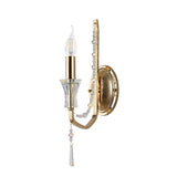 Armand 1 Light Crystal Wall Light - French Gold