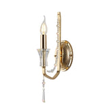 Armand 1 Light Crystal Wall Light - French Gold