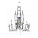 Armand 112cm 24 Light Crystal Chandelier - Polished Chrome