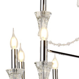 Armand 112cm 24 Light Crystal Chandelier - Polished Chrome