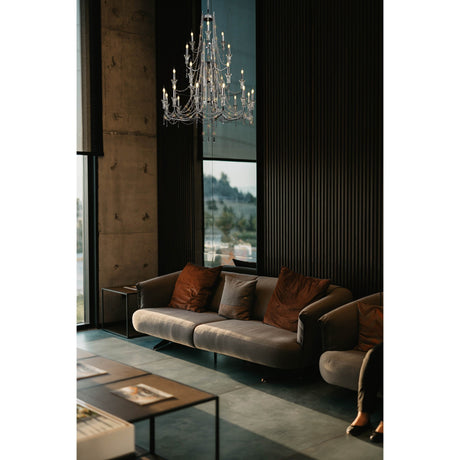 Armand 112cm 24 Light Crystal Chandelier - Polished Chrome