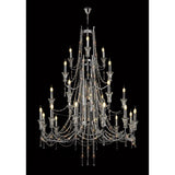 Armand 112cm 24 Light Crystal Chandelier - Polished Chrome