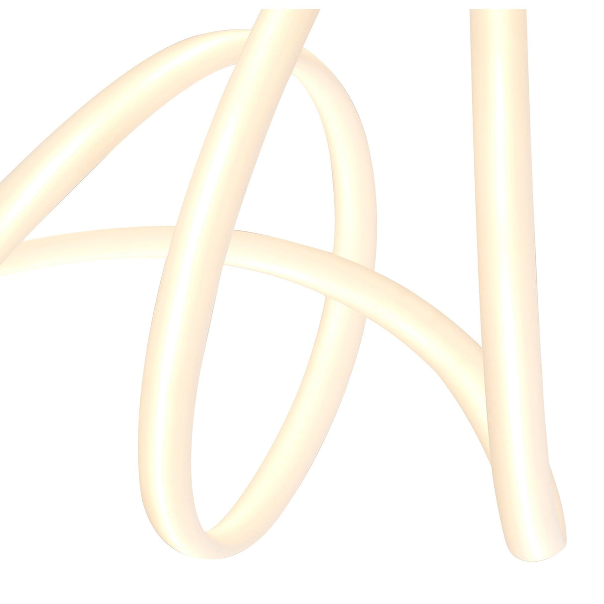 Armonia Spiral LED Semi-Flush Ceiling Light 60W 3000K - Polished Chrome