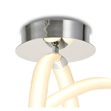 Armonia Vertical LED Semi-Flush Ceiling Light 40W 3000K - Polished Chrome