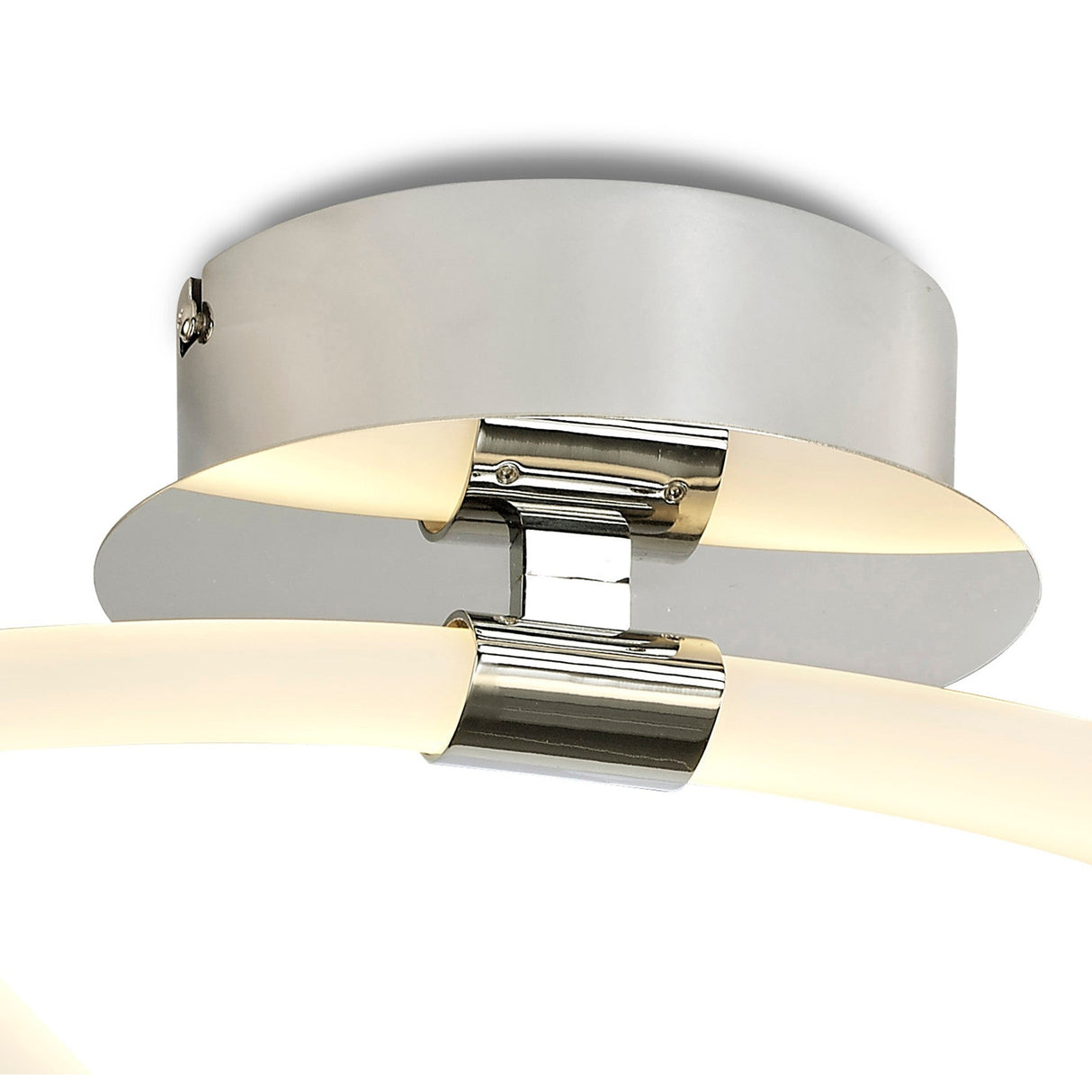 Armonia Medium Loop LED Semi-Flush Ceiling Light 25W 3000K - Polished Chrome