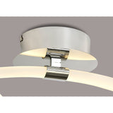 Armonia Medium Loop LED Semi-Flush Ceiling Light 25W 3000K - Polished Chrome