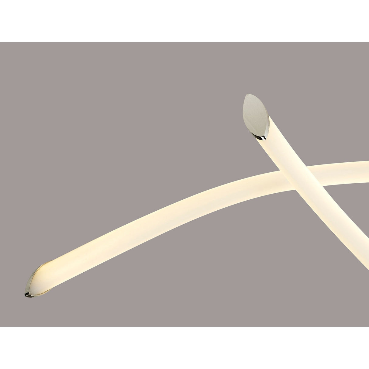 Armonia Medium Loop LED Semi-Flush Ceiling Light 25W 3000K - Polished Chrome