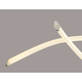 Armonia Medium Loop LED Semi-Flush Ceiling Light 25W 3000K - Polished Chrome