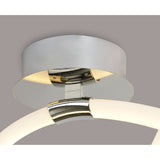 Armonia Small Loop LED Semi-Flush Ceiling Light 18W 3000K - Polished Chrome