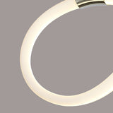 Armonia Small Loop LED Semi-Flush Ceiling Light 18W 3000K - Polished Chrome