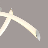 Armonia Small Loop LED Semi-Flush Ceiling Light 18W 3000K - Polished Chrome