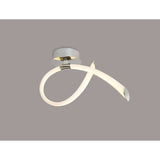 Armonia Small Loop LED Semi-Flush Ceiling Light 18W 3000K - Polished Chrome