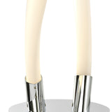 Armonia LED Frosted Acrylic Table Lamp 18W 3000K - Polished Chrome