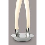 Armonia LED Frosted Acrylic Table Lamp 18W 3000K - Polished Chrome