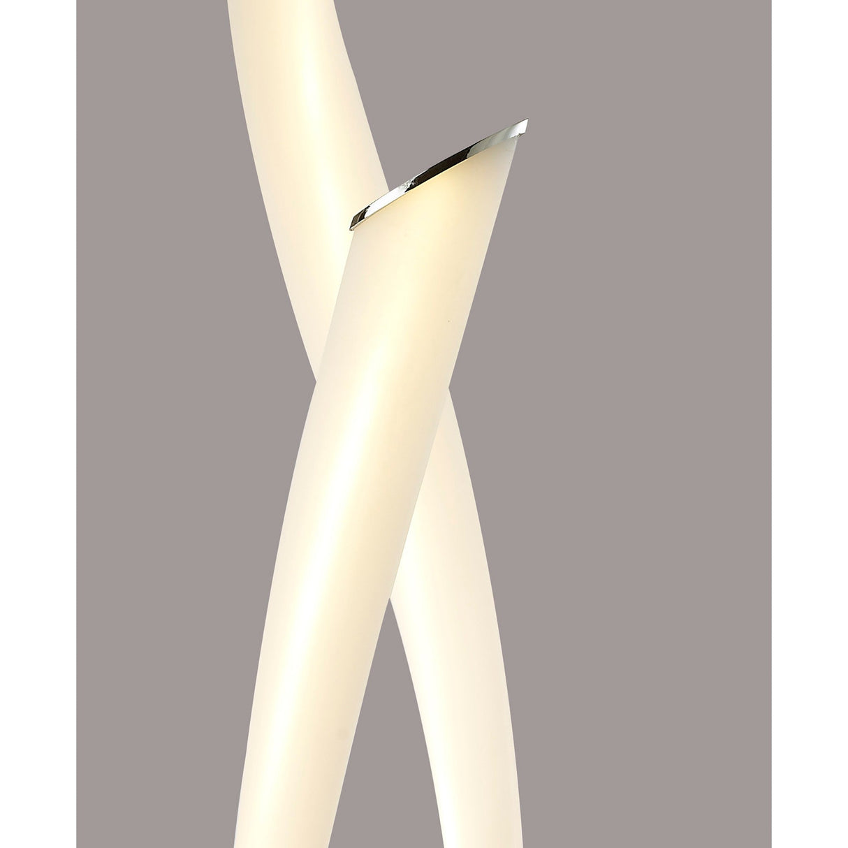 Armonia LED Frosted Acrylic Table Lamp 18W 3000K - Polished Chrome