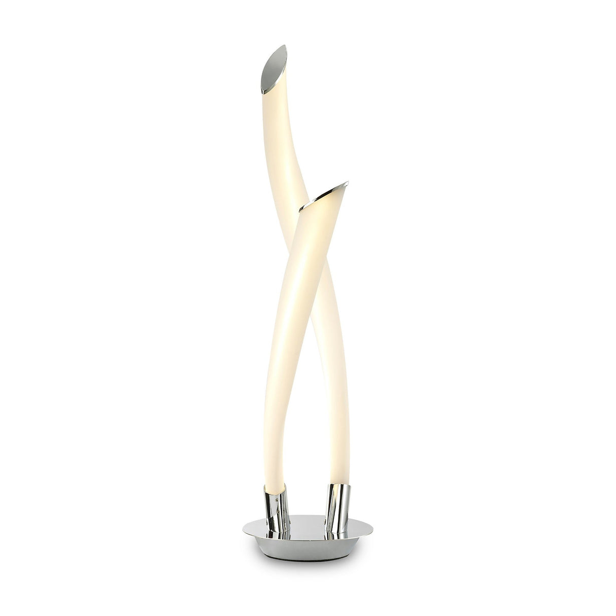 Armonia LED Frosted Acrylic Table Lamp 18W 3000K - Polished Chrome