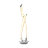 Armonia LED Frosted Acrylic Table Lamp 18W 3000K - Polished Chrome