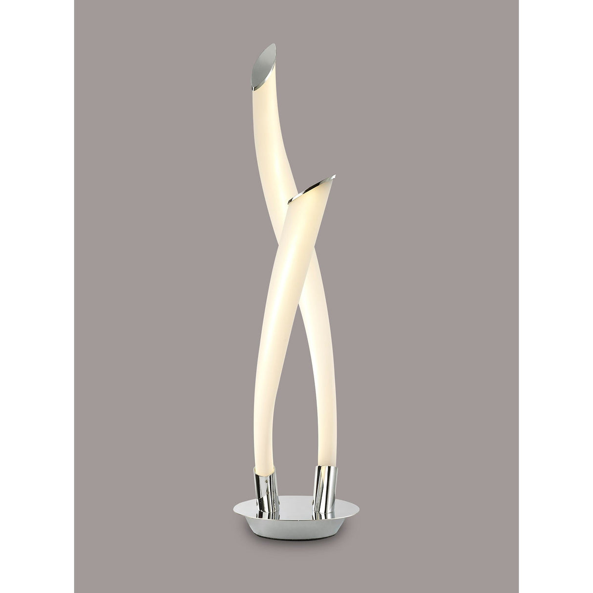 Armonia LED Frosted Acrylic Table Lamp 18W 3000K - Polished Chrome