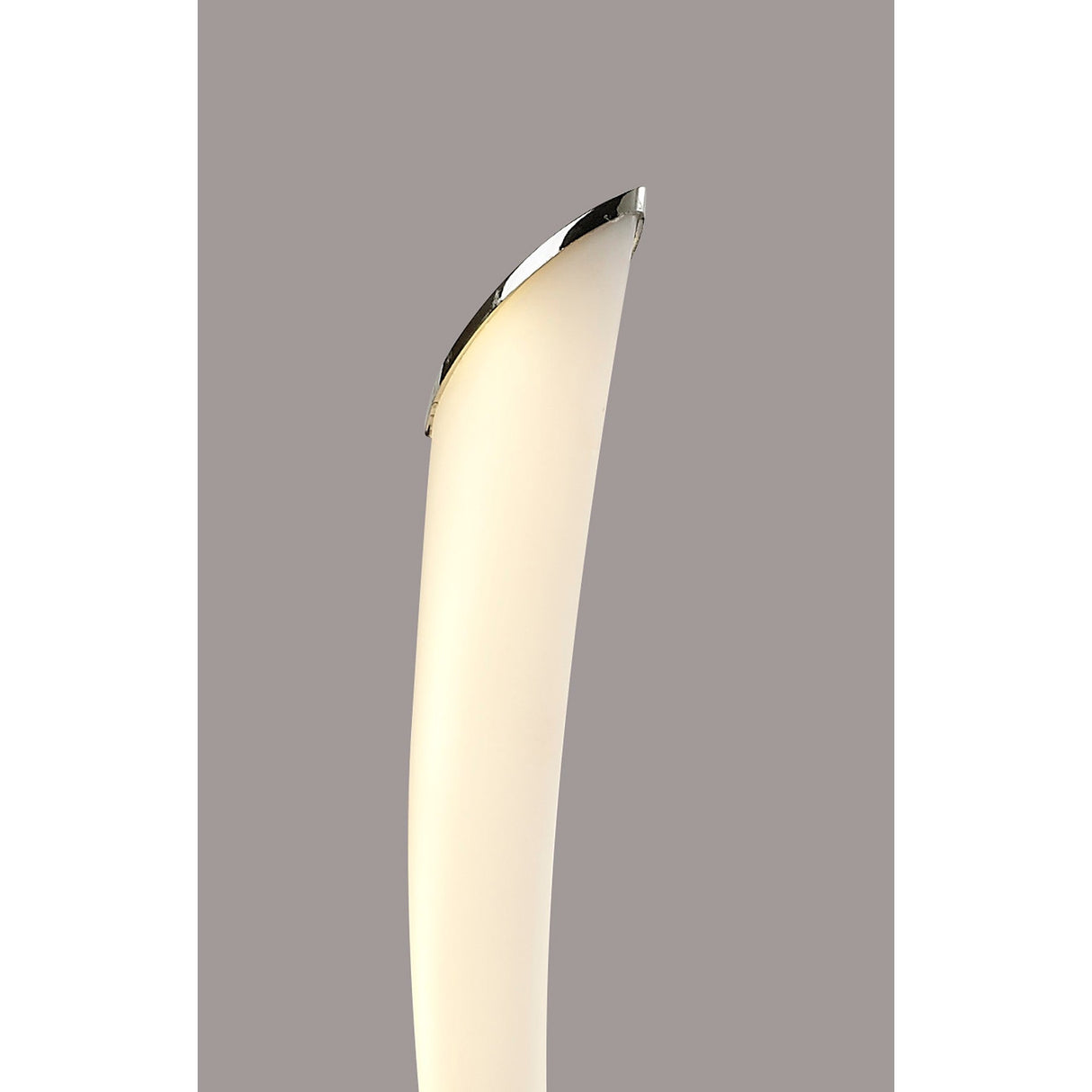 Armonia LED Frosted Acrylic Table Lamp 10W 3000K - Polished Chrome