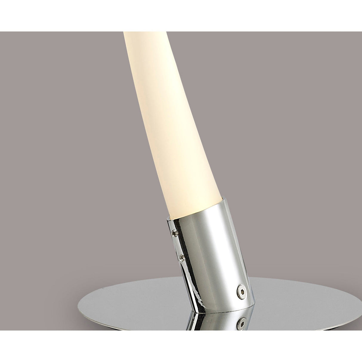 Armonia LED Frosted Acrylic Table Lamp 10W 3000K - Polished Chrome