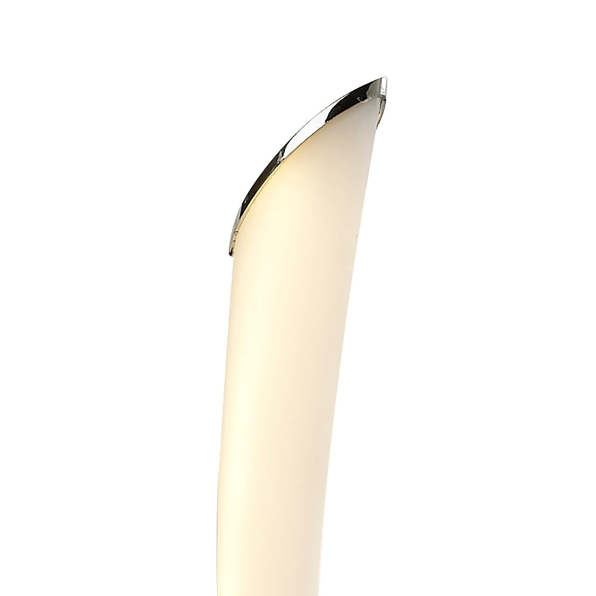 Armonia LED Frosted Acrylic Table Lamp 10W 3000K - Polished Chrome