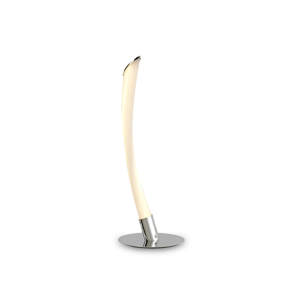 Armonia LED Frosted Acrylic Table Lamp 10W 3000K - Polished Chrome