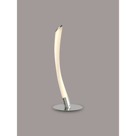 Armonia LED Frosted Acrylic Table Lamp 10W 3000K - Polished Chrome