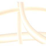 Armonia Curl LED Semi-Flush LED Ceiling Light 40W 3000K - Polished Chrome